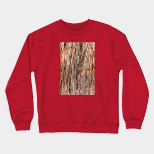 Rustic Orange Stringy Bark Tree Crewneck Sweatshirt